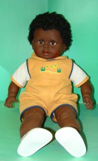 Collector Doll 1990s Boy Doll 2 ft Black By CAROL Mushroom Emblem