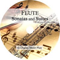 Flute 4 CDs Sheet Music Collection PDF Bundle Pack