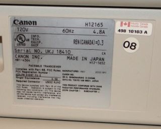 canon laser class 2060 super g3 fax machine h12157