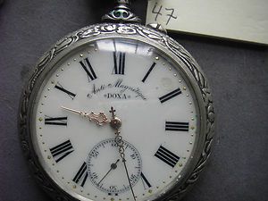 Antique Doxa Large Pocket Watch Carriage Clock