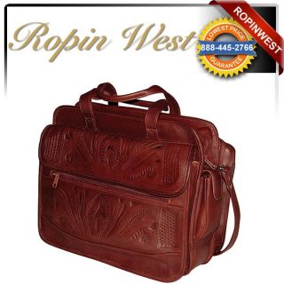 Ropin West Leather Computer Laptop Briefcase Bag 253L