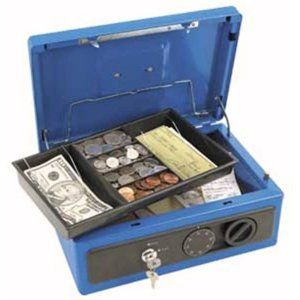 Master Lock Combination Keyed Key Locking Cash Box
