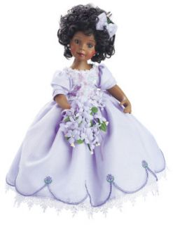 100% CHARITY Marie Osmond HOPE Wedding Bridesmaid Black Porcelain Doll 