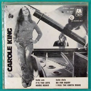 Carole King Its Too Late So Far Away 1971 EP Brazil