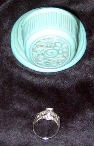 Stunning Antique 1 1 Caret Diamond Engagement Ring 14k White Gold 6 