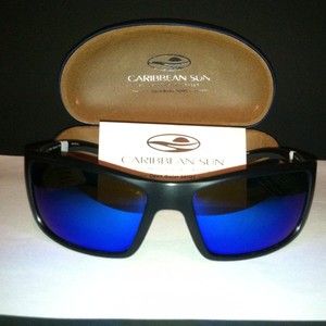Caribbean Sun Sunglasses Polarized CS054P Cedar New With Tags!