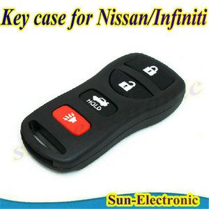 Car Keyless Remote Key Case Shell for Nissan Infiniti 4 Buttons FCC ID 