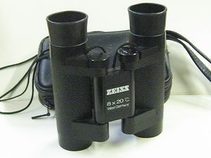 Carl Zeiss 8x20 B Compact Folding Binoculars West Germany