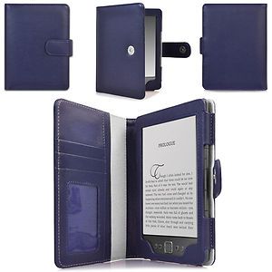 CaseCrown Regal Flip Case for  Kindle 4th Generation Blue