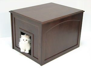 Cat Litter Box Cabinet New Litter Box Furniture in Espresso