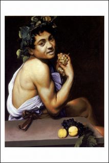   Affiche Peinture Le Caravage Caravaggio Bacchus Malade Neuf