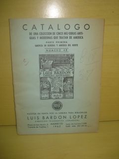 Catalogo Obras Antiguas America Luis Bardon Lopez