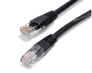 100 Cat5e 350MHz Network Cable Black 