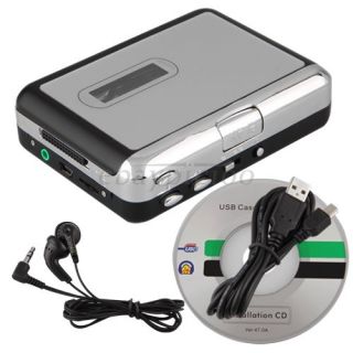 Mini USB Cassette Tape Converter to Music MP3 CD Player PC