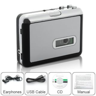 USB Plug & Play Cassette Player & Tape to MP3 Converter