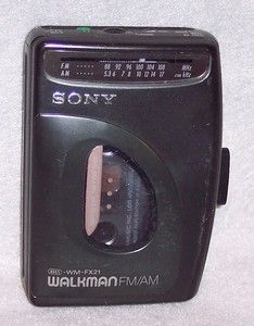 Sony Walkman Wm FX21 Am FM Stereo Cassette Player with Avls and Anti 