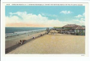 Carolina Beach North Carolina Boardwalk Old Postcard New Hanover 