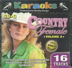 Country Female Vol 3 Karaoke CD G 16 Songs Tanya Tucker Terri Clark 