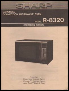 Sharp Carousel Microwave R 8320 Ops Guide Manual