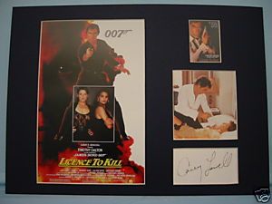 James Bond in License to Kill Signed by Carey Lowell