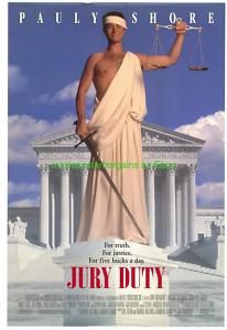 Jury Duty Movie Poster 1995 Paul Shore Tia Carrere