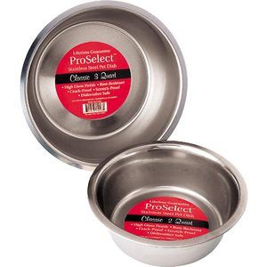   Stainless Steel Pet Bowls Heavy Duty Dog Cat Food Water Dishes