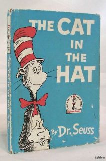 The Cat in The Hat Dr Seuss Book Club Edition Illustrated Classic 