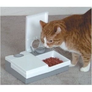Ani Mate C20 Automatic Dog Cat 2 Meals Pet Feeder