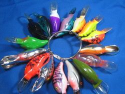 Bomber Salesman Lure and Sample Color Ring 16 Lures