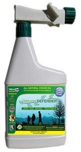 Natures Defender Cedar Oil Lawn Kennel Hose End Pest Control Spray 32 