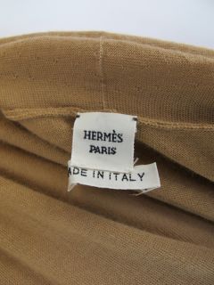15 273 HERMÉS at SOCIALITE AUCTIONS Camel Wrap Front Cashmere Sweater