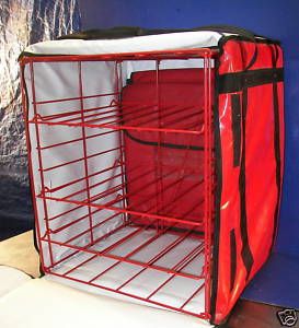 Catering Thermal Pizza Hot Cold Delivery Bag w Shelves