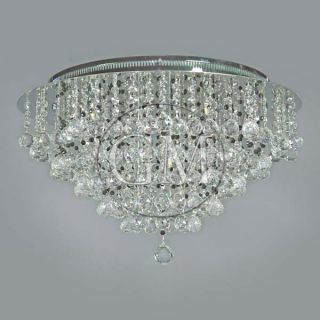20 luxema ceiling flush mount crystal lighting fixture chandelier w 8 