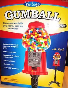 New Vintage 39 Gumball Machine with Stand Carousel