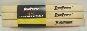 12 Pack 7 Carpenter Pencils by True Power