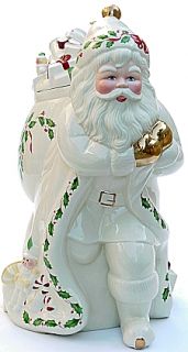 Lenox Porcelain Santa Cookie Jar 1999