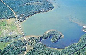 Leech Lake MN Aerial View Federal Dam Fishing Aerial View Cass County 