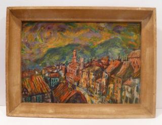 Frank Goodnow 1949 Oil Vallauris French Riviera Listed
