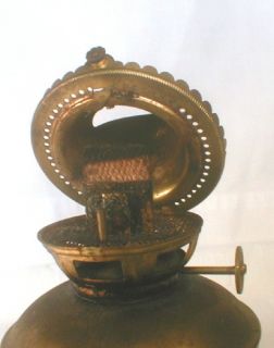 Small Brass Perko Nautical Lamp W/ Oil Guard