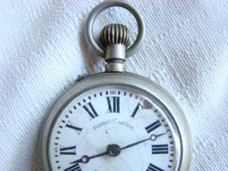 rare antique ferro carril pocket watch swiss made