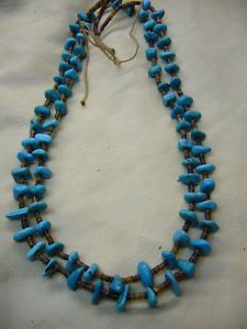 Turquoise 2 Strand Traditional Necklace Dorothy Coriz