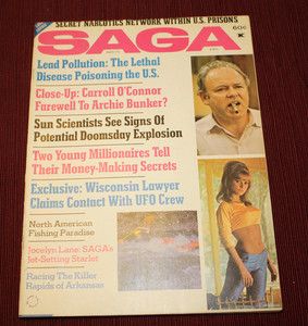 1973 Saga Mens Magazine Carroll OConnor Archie Bunker