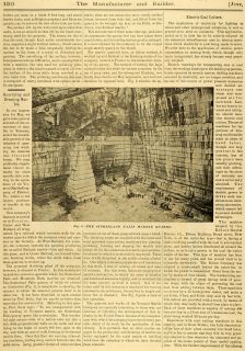 1891 Article Sutherland Falls Mountain Dark Marble Quarry Vermont 