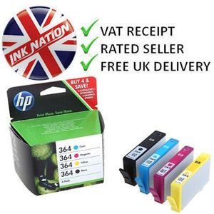  Genuine HP 364 Ink Cartridges for Photosmart 5510 Printer