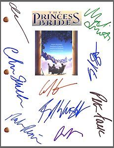   Bride Signed Movie Script by 9 *Cary Elwes Robin Wright *Rob Reiner
