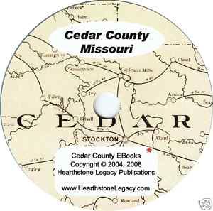 El Dorado Springs Missouri CEDAR COUNTY MO Genealogy History 1908 Plat 