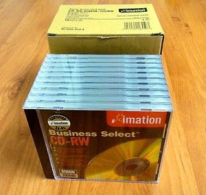   Business Select CD RW Discs 700MB 1 4x CD RW disc 10 pack W Jewel Case