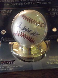 Jim Catfish Hunter Autograph Baseball with COA