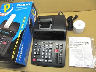 CASIO printing calculator*FULL INK*adding machine *FREE 150 ROLL* FR 