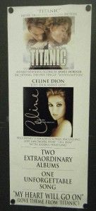Celine Dion Promo Poster Double Sided Lets Talk About Love Titanic 